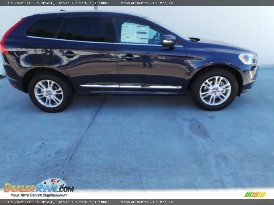 2015 Volvo XC60 T5 Drive-E Caspian Blue Metallic / Off Black Photo #7