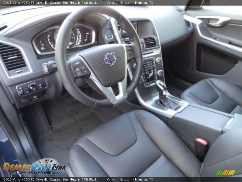2015 Volvo XC60 T5 Drive-E Caspian Blue Metallic / Off Black Photo #10
