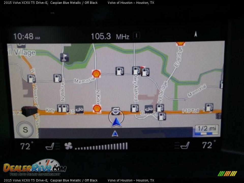 2015 Volvo XC60 T5 Drive-E Caspian Blue Metallic / Off Black Photo #18