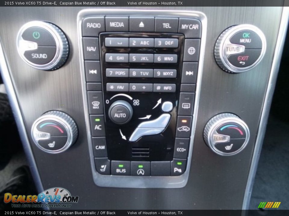 2015 Volvo XC60 T5 Drive-E Caspian Blue Metallic / Off Black Photo #20