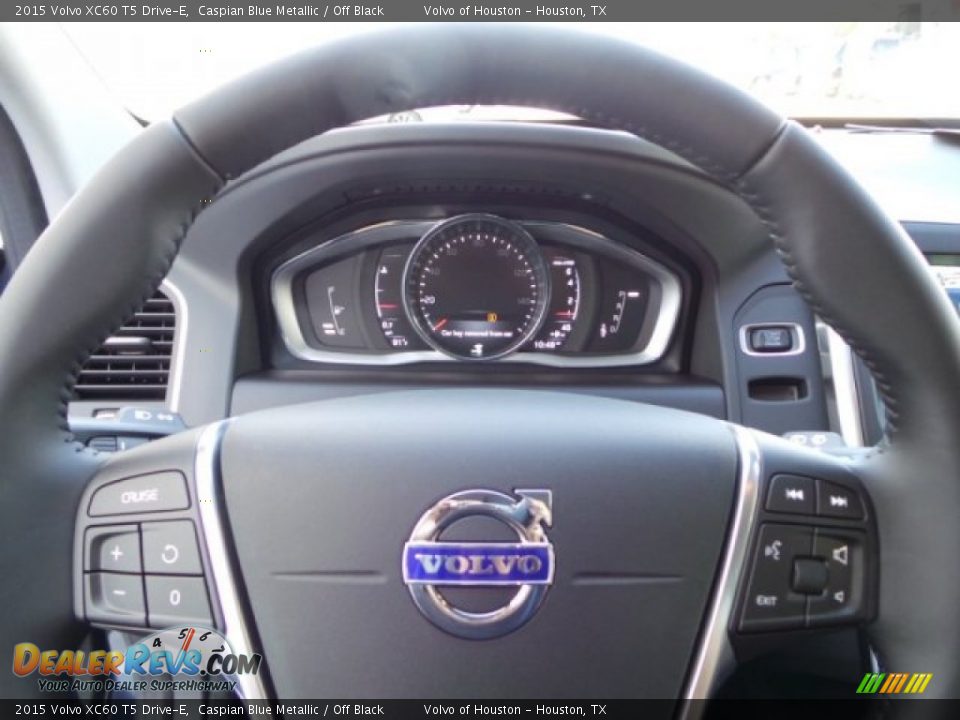 2015 Volvo XC60 T5 Drive-E Caspian Blue Metallic / Off Black Photo #21