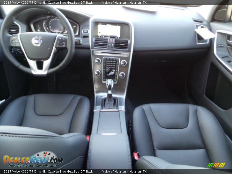 2015 Volvo XC60 T5 Drive-E Caspian Blue Metallic / Off Black Photo #26