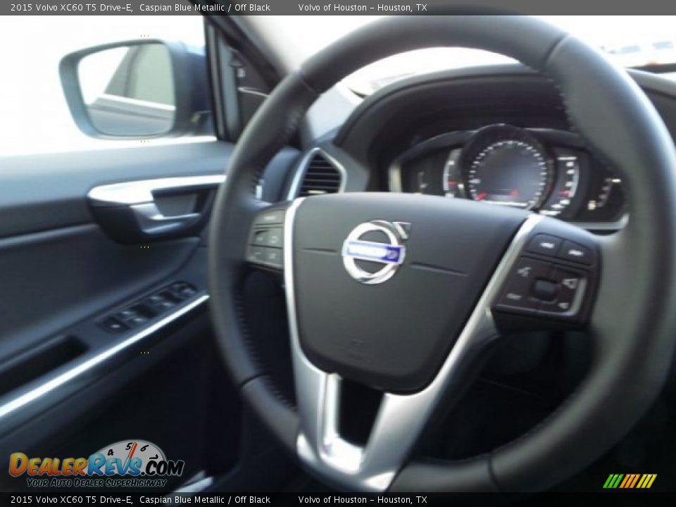 2015 Volvo XC60 T5 Drive-E Caspian Blue Metallic / Off Black Photo #27