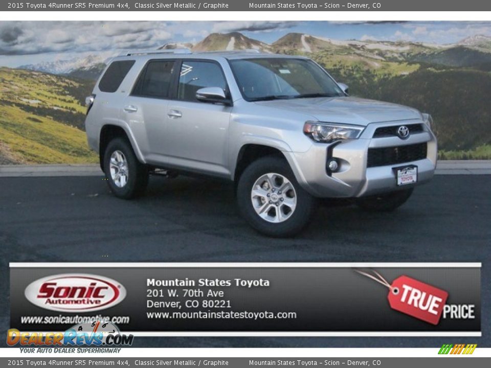2015 Toyota 4Runner SR5 Premium 4x4 Classic Silver Metallic / Graphite Photo #1