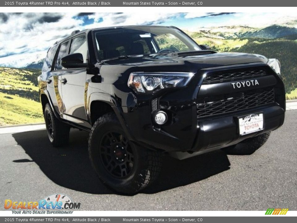 2015 Toyota 4Runner TRD Pro 4x4 Attitude Black / Black Photo #2