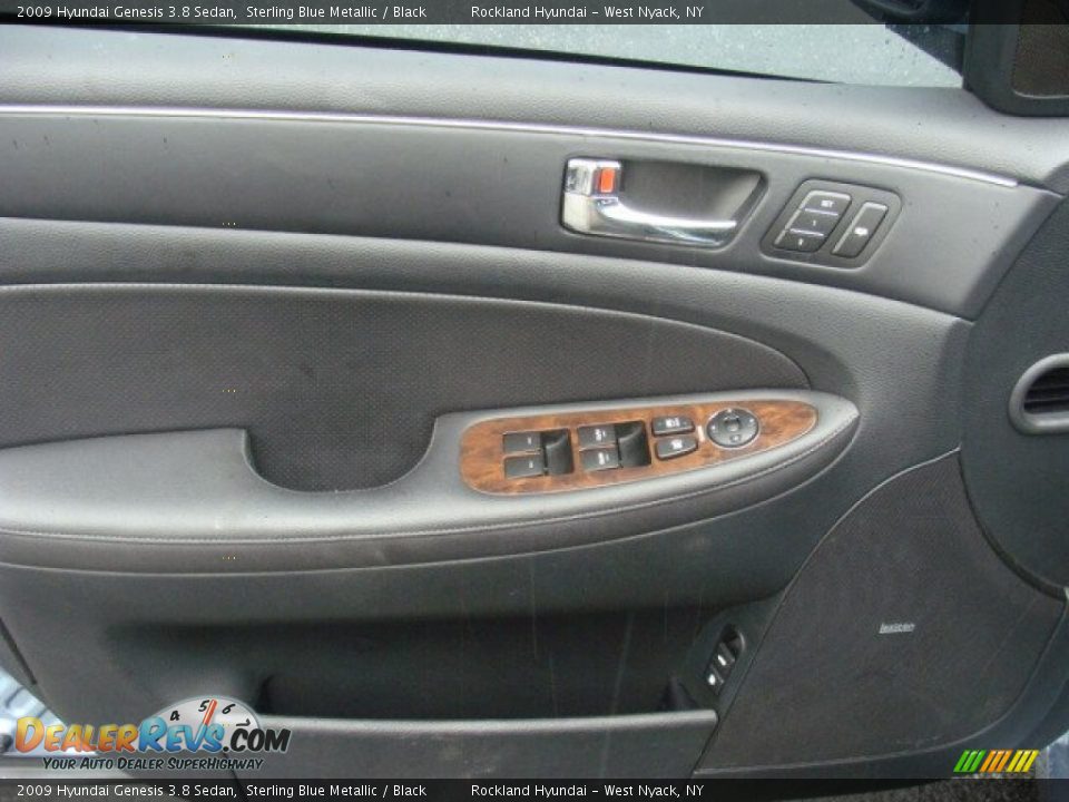 2009 Hyundai Genesis 3.8 Sedan Sterling Blue Metallic / Black Photo #7