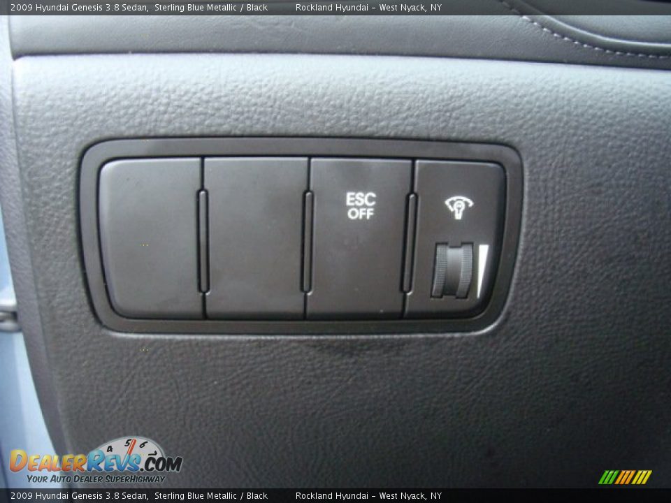 2009 Hyundai Genesis 3.8 Sedan Sterling Blue Metallic / Black Photo #13