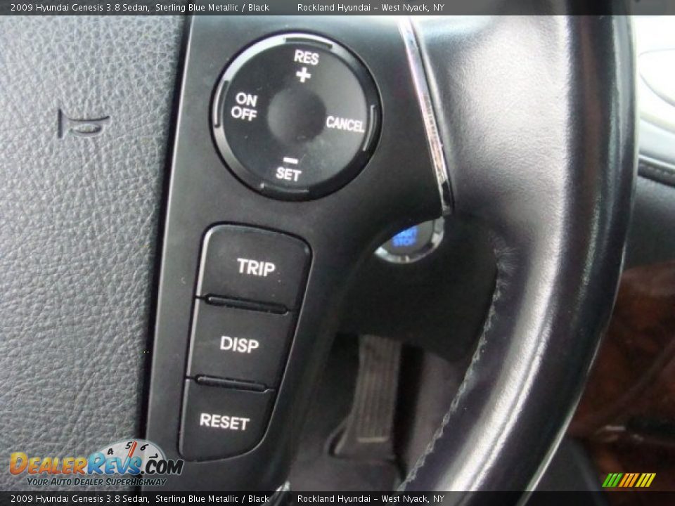 2009 Hyundai Genesis 3.8 Sedan Sterling Blue Metallic / Black Photo #16