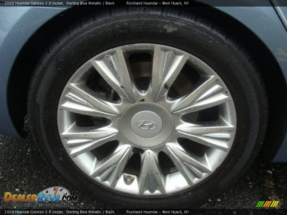 2009 Hyundai Genesis 3.8 Sedan Sterling Blue Metallic / Black Photo #27