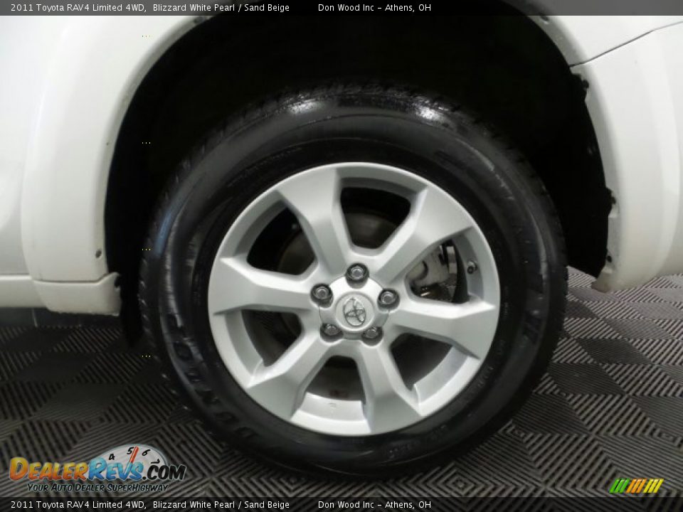 2011 Toyota RAV4 Limited 4WD Blizzard White Pearl / Sand Beige Photo #11