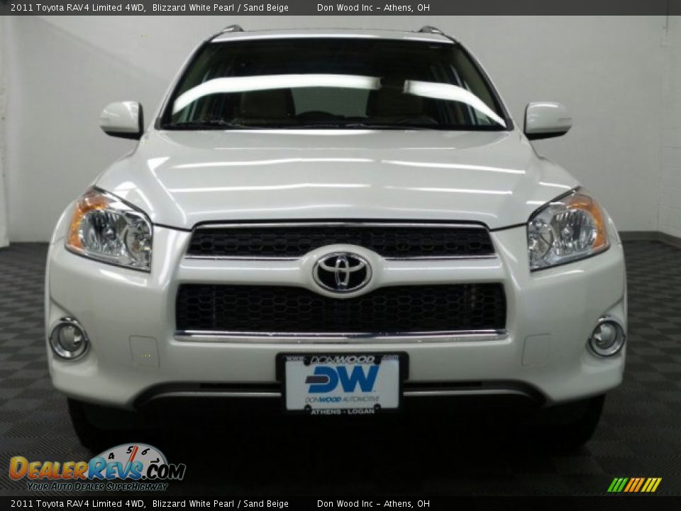 2011 Toyota RAV4 Limited 4WD Blizzard White Pearl / Sand Beige Photo #23