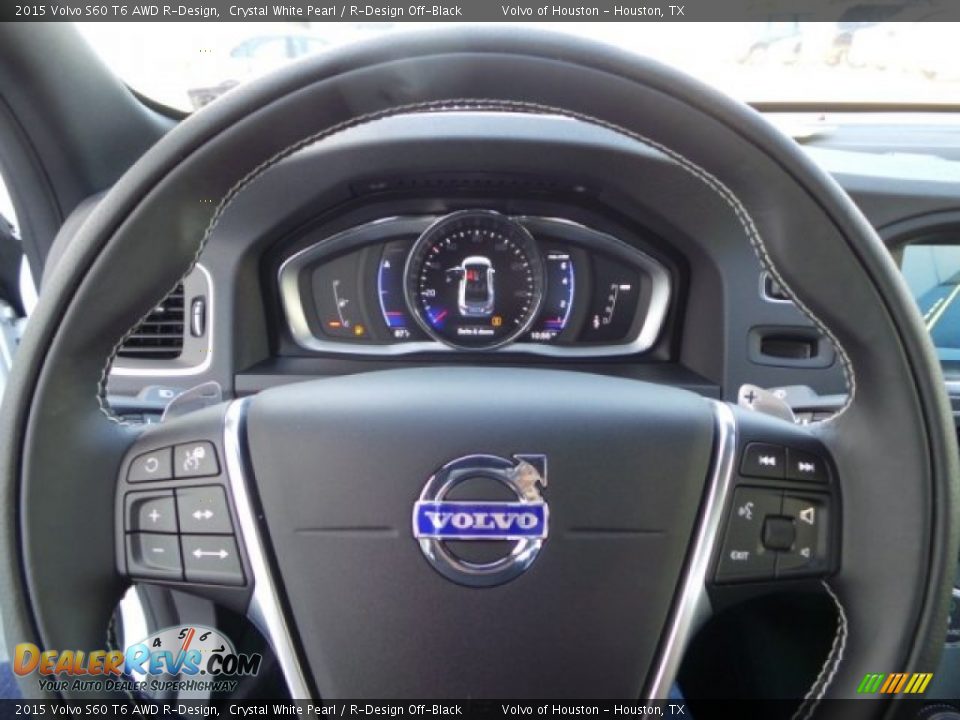 2015 Volvo S60 T6 AWD R-Design Steering Wheel Photo #21