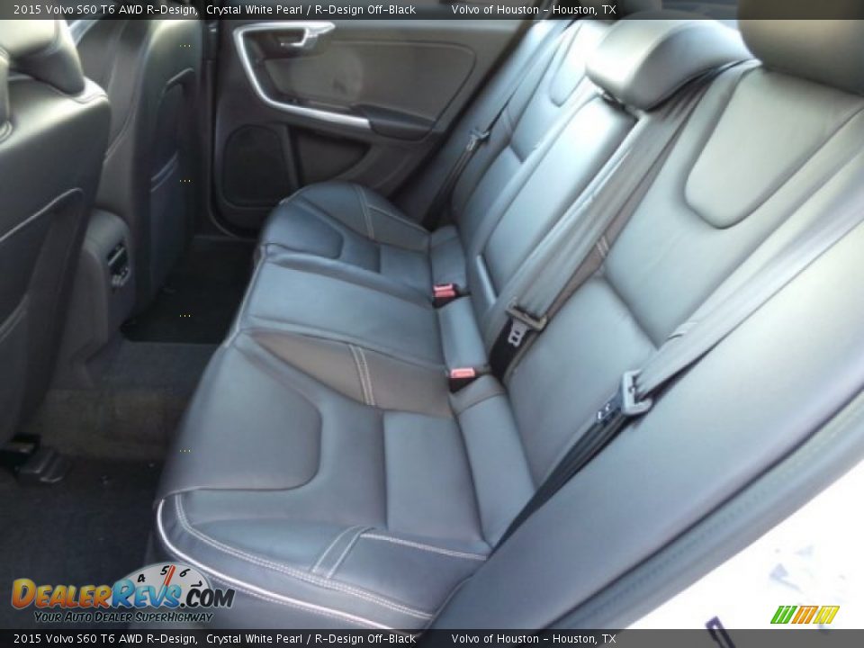 Rear Seat of 2015 Volvo S60 T6 AWD R-Design Photo #24