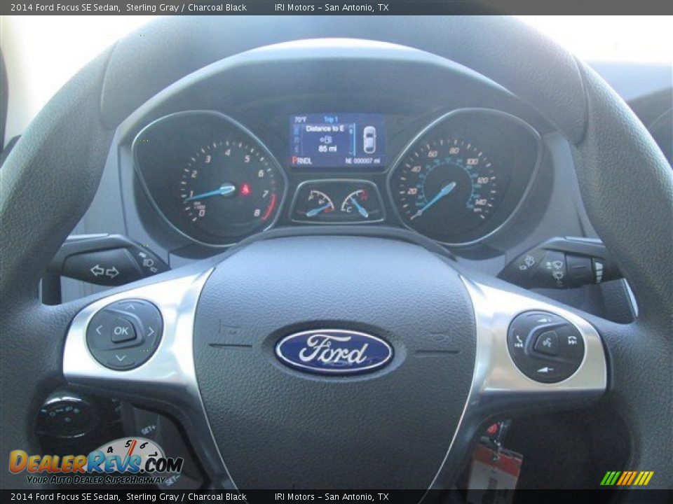 2014 Ford Focus SE Sedan Sterling Gray / Charcoal Black Photo #29