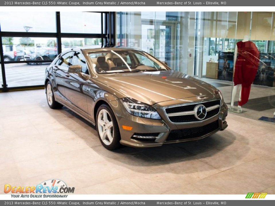 2013 Mercedes-Benz CLS 550 4Matic Coupe Indium Grey Metallic / Almond/Mocha Photo #1
