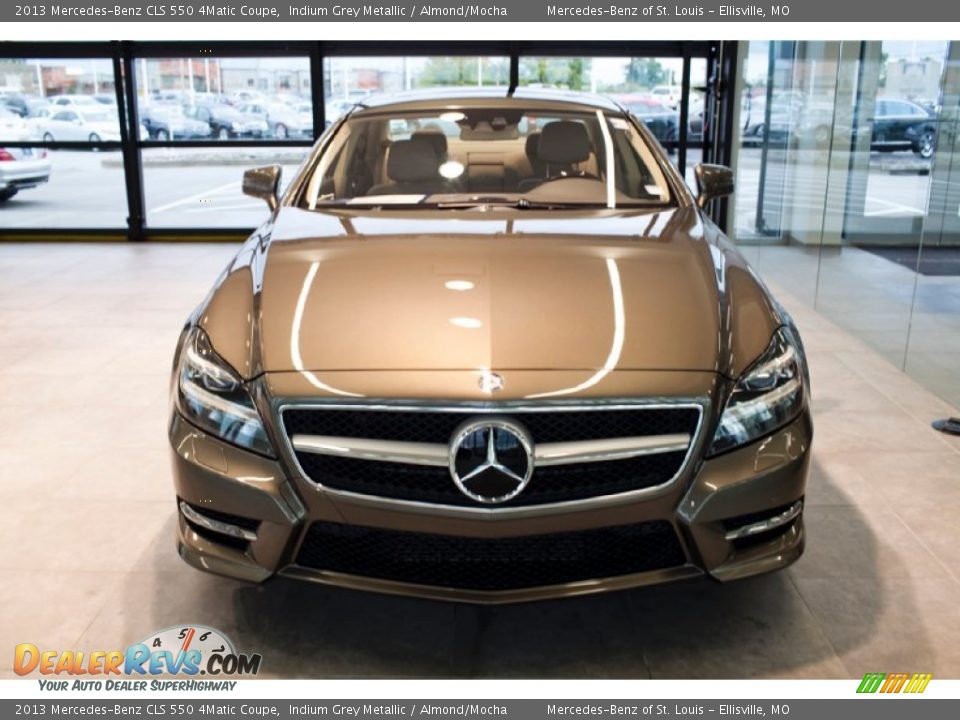2013 Mercedes-Benz CLS 550 4Matic Coupe Indium Grey Metallic / Almond/Mocha Photo #6