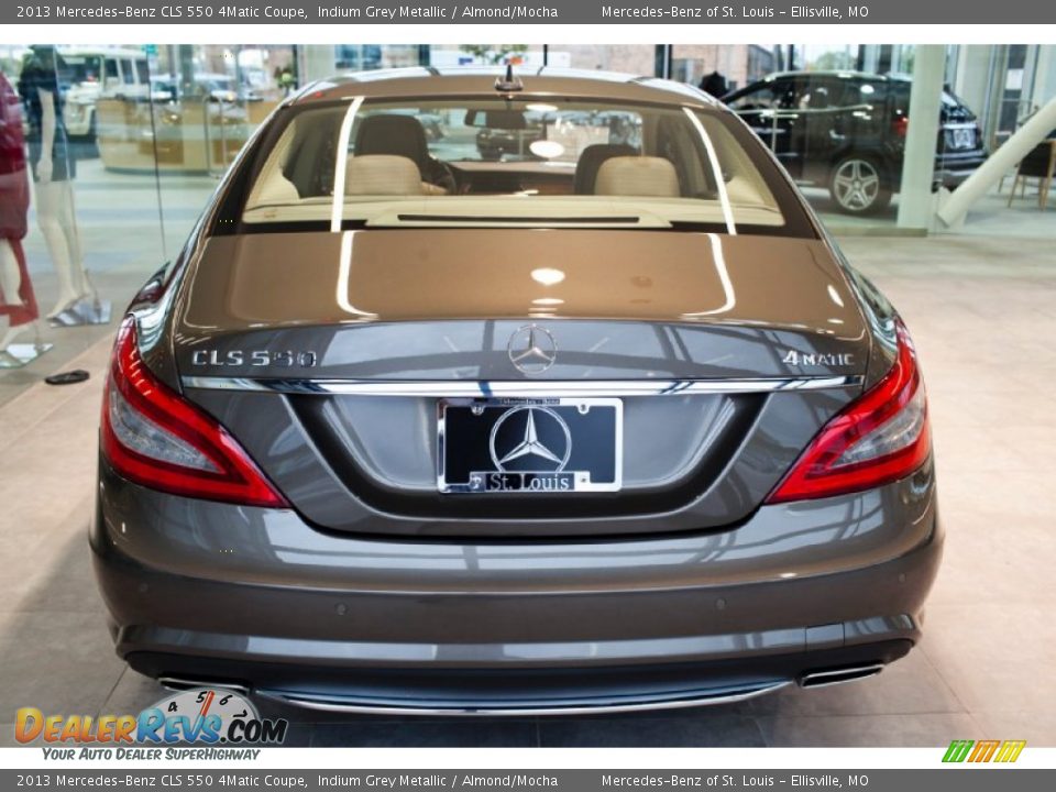 2013 Mercedes-Benz CLS 550 4Matic Coupe Indium Grey Metallic / Almond/Mocha Photo #7