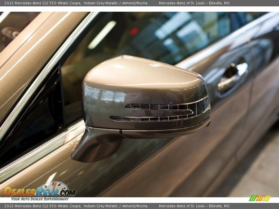 2013 Mercedes-Benz CLS 550 4Matic Coupe Indium Grey Metallic / Almond/Mocha Photo #13