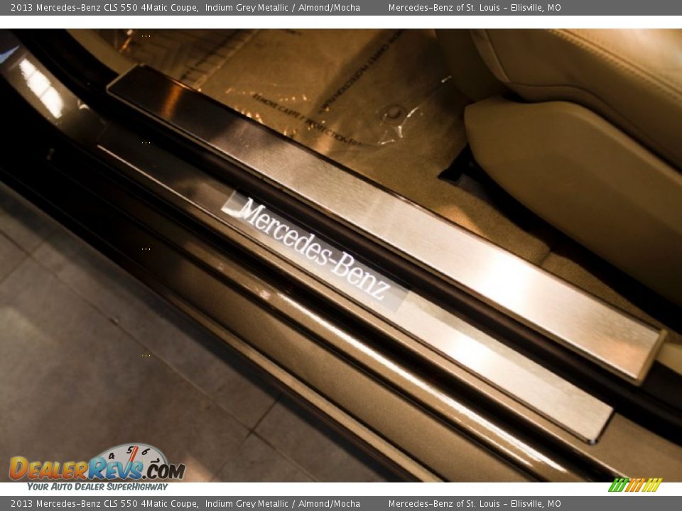 2013 Mercedes-Benz CLS 550 4Matic Coupe Indium Grey Metallic / Almond/Mocha Photo #18