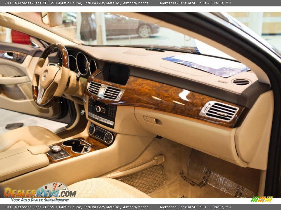 2013 Mercedes-Benz CLS 550 4Matic Coupe Indium Grey Metallic / Almond/Mocha Photo #20
