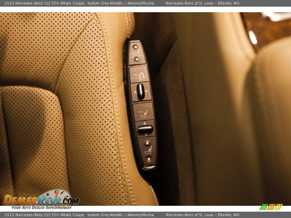 2013 Mercedes-Benz CLS 550 4Matic Coupe Indium Grey Metallic / Almond/Mocha Photo #23