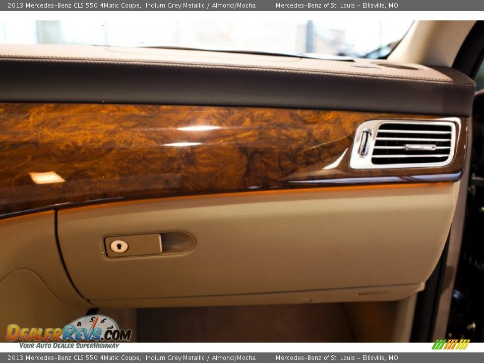 2013 Mercedes-Benz CLS 550 4Matic Coupe Indium Grey Metallic / Almond/Mocha Photo #34