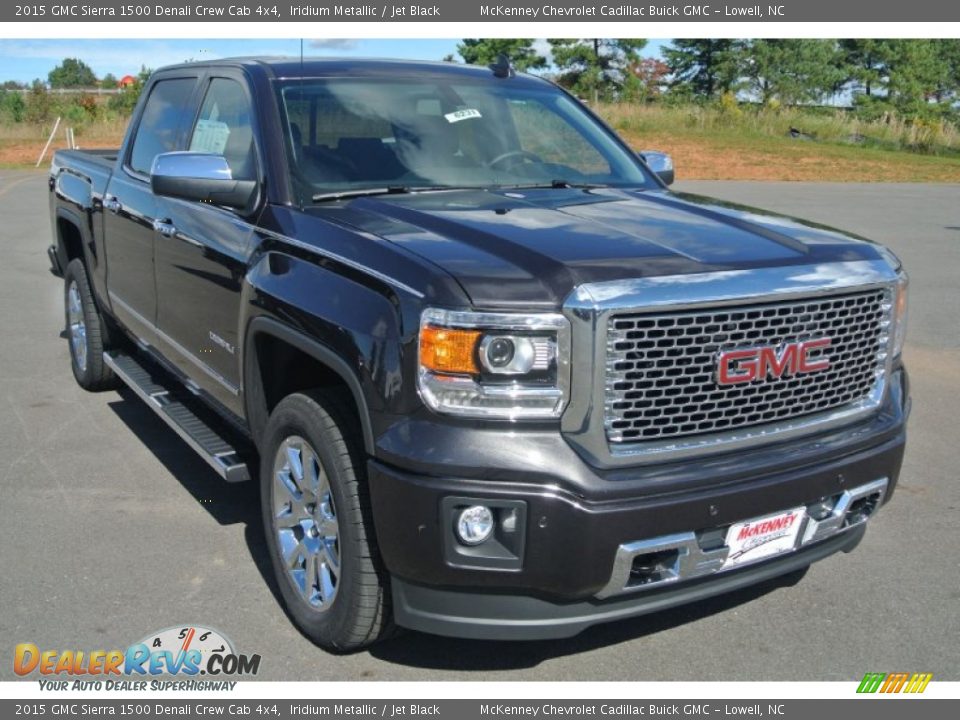 2015 GMC Sierra 1500 Denali Crew Cab 4x4 Iridium Metallic / Jet Black Photo #1