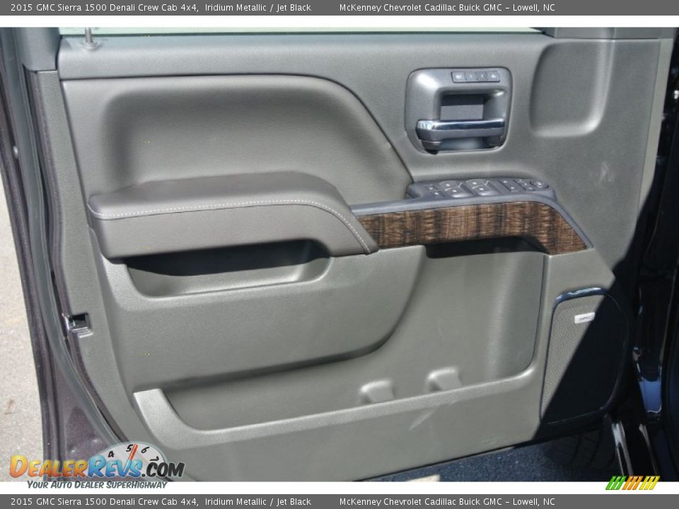 2015 GMC Sierra 1500 Denali Crew Cab 4x4 Iridium Metallic / Jet Black Photo #9