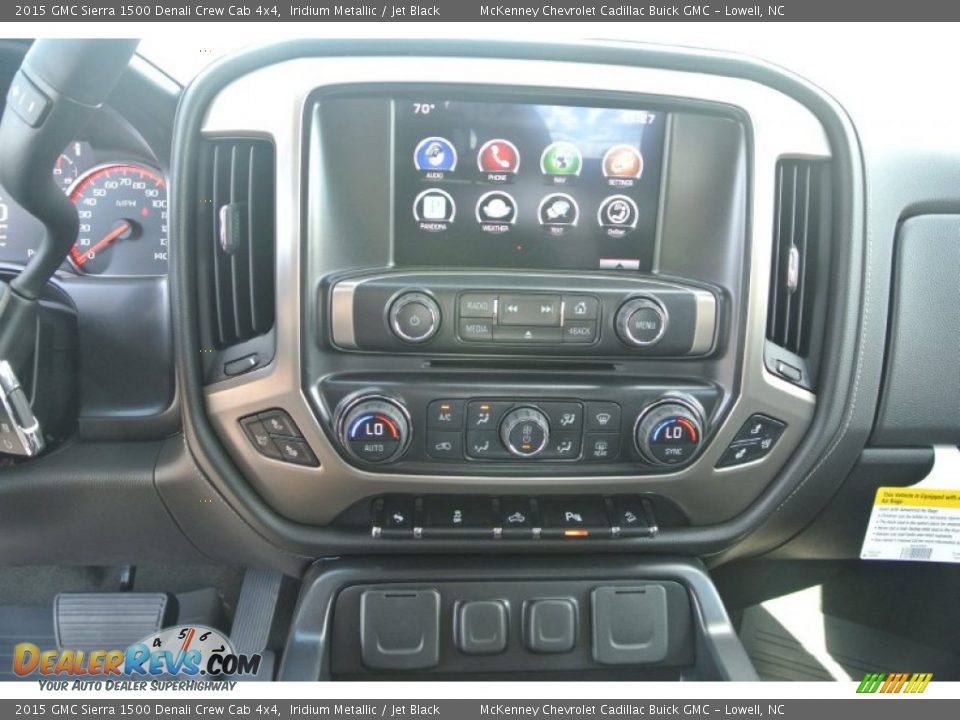 2015 GMC Sierra 1500 Denali Crew Cab 4x4 Iridium Metallic / Jet Black Photo #11