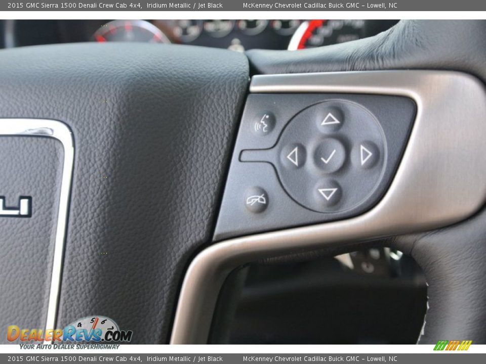 2015 GMC Sierra 1500 Denali Crew Cab 4x4 Iridium Metallic / Jet Black Photo #13
