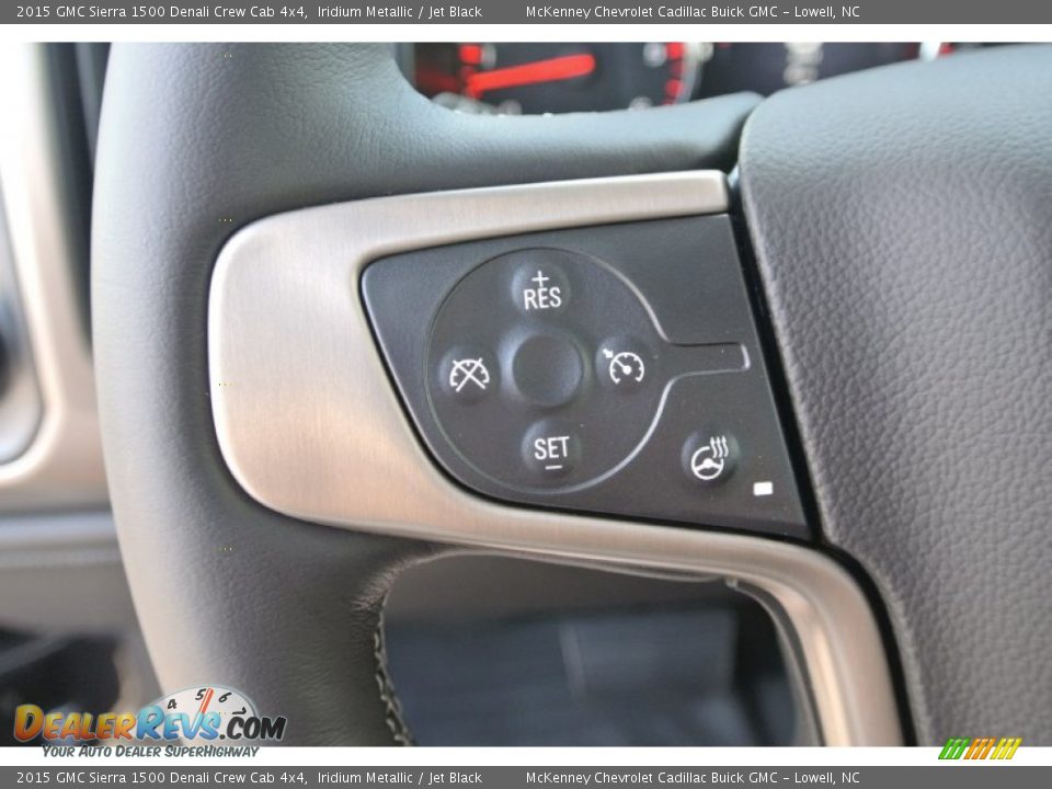 2015 GMC Sierra 1500 Denali Crew Cab 4x4 Iridium Metallic / Jet Black Photo #14