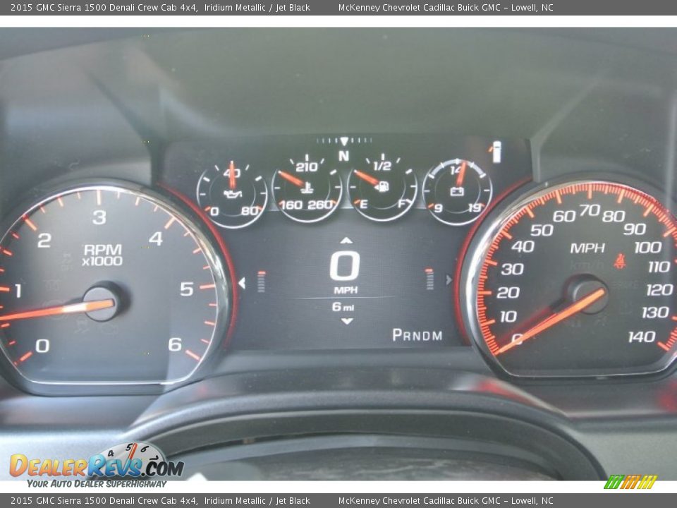 2015 GMC Sierra 1500 Denali Crew Cab 4x4 Iridium Metallic / Jet Black Photo #15