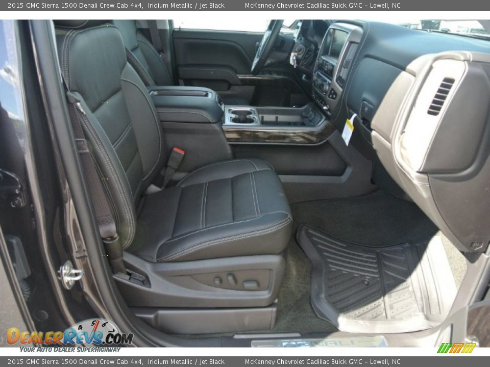 2015 GMC Sierra 1500 Denali Crew Cab 4x4 Iridium Metallic / Jet Black Photo #18