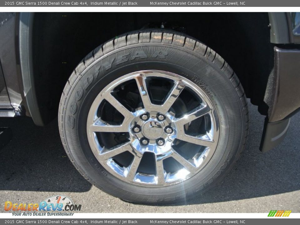 2015 GMC Sierra 1500 Denali Crew Cab 4x4 Iridium Metallic / Jet Black Photo #20