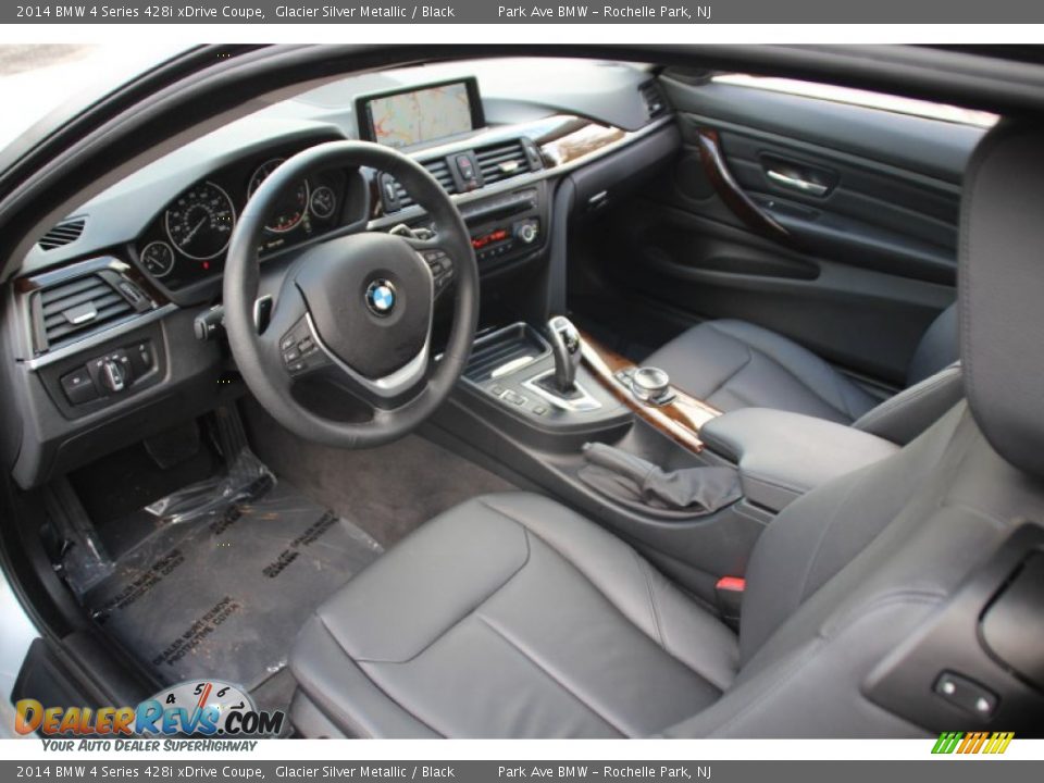Black Interior - 2014 BMW 4 Series 428i xDrive Coupe Photo #11