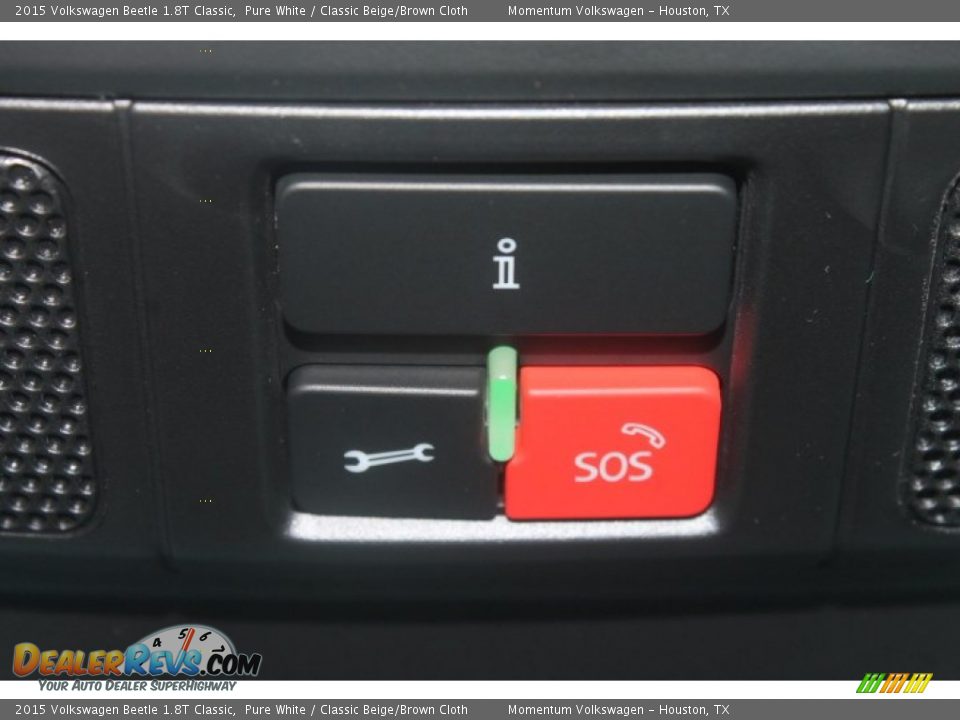 2015 Volkswagen Beetle 1.8T Classic Pure White / Classic Beige/Brown Cloth Photo #17