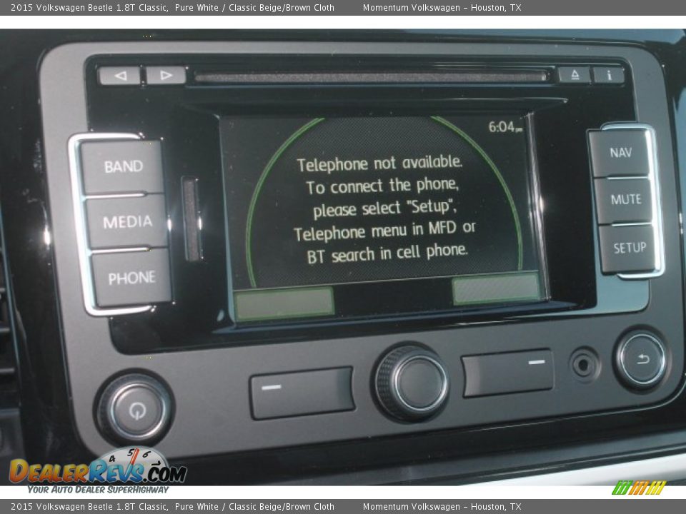 2015 Volkswagen Beetle 1.8T Classic Pure White / Classic Beige/Brown Cloth Photo #20