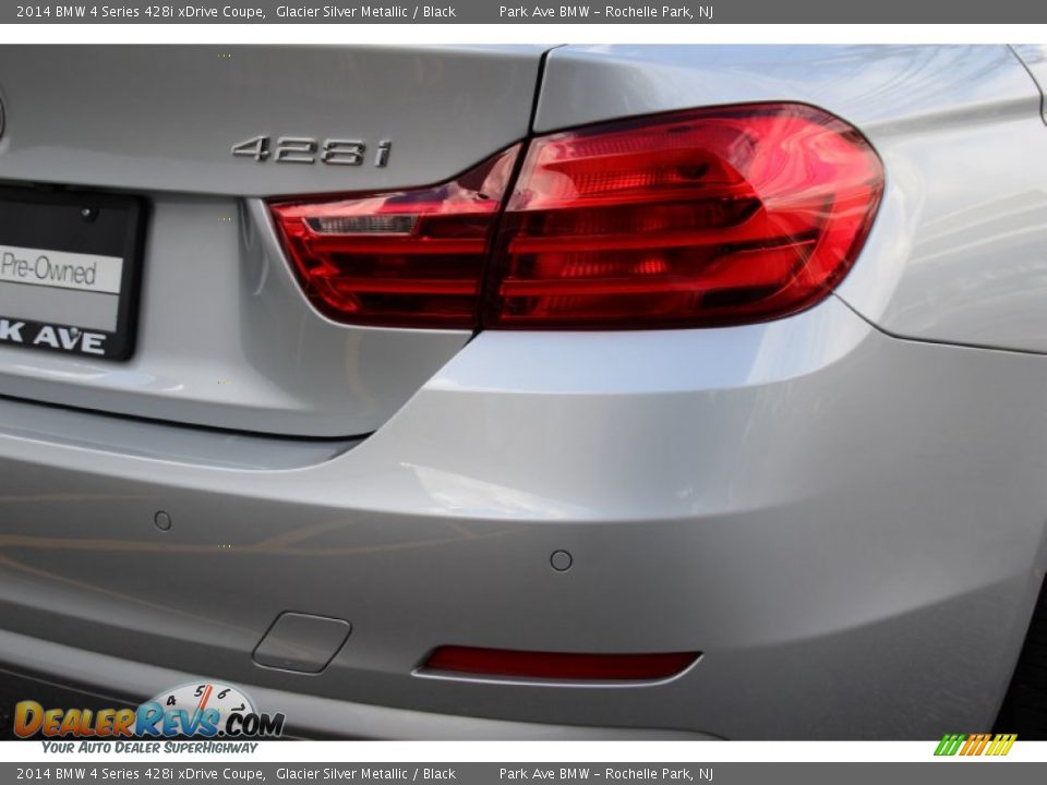 2014 BMW 4 Series 428i xDrive Coupe Glacier Silver Metallic / Black Photo #24