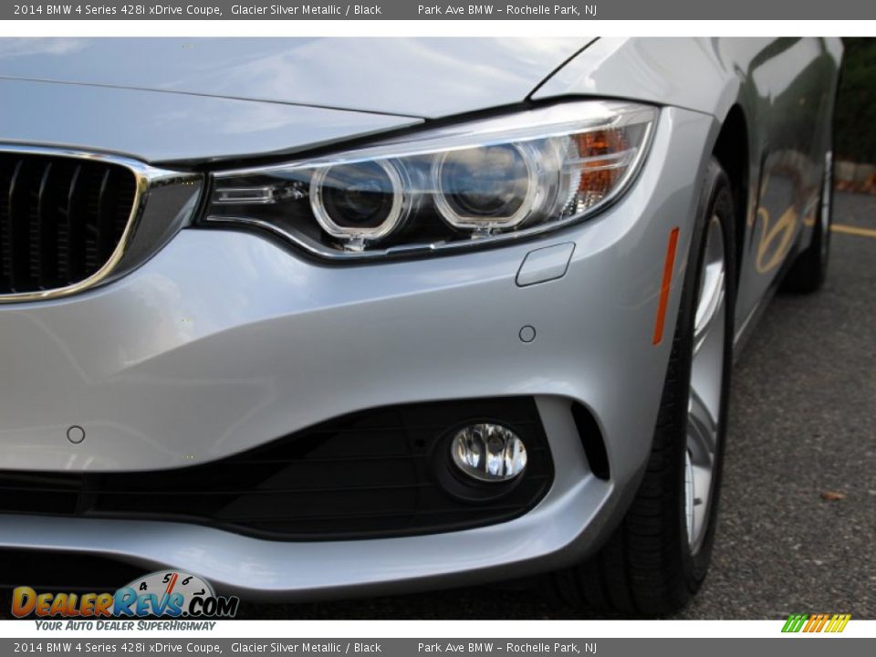 2014 BMW 4 Series 428i xDrive Coupe Glacier Silver Metallic / Black Photo #31