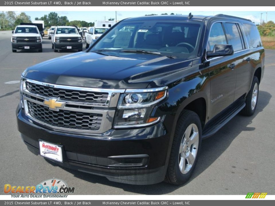 2015 Chevrolet Suburban LT 4WD Black / Jet Black Photo #2