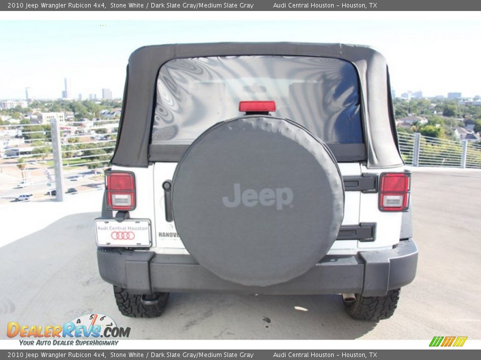 2010 Jeep Wrangler Rubicon 4x4 Stone White / Dark Slate Gray/Medium Slate Gray Photo #5