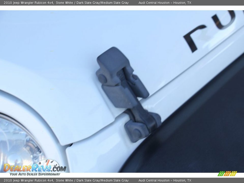 2010 Jeep Wrangler Rubicon 4x4 Stone White / Dark Slate Gray/Medium Slate Gray Photo #36