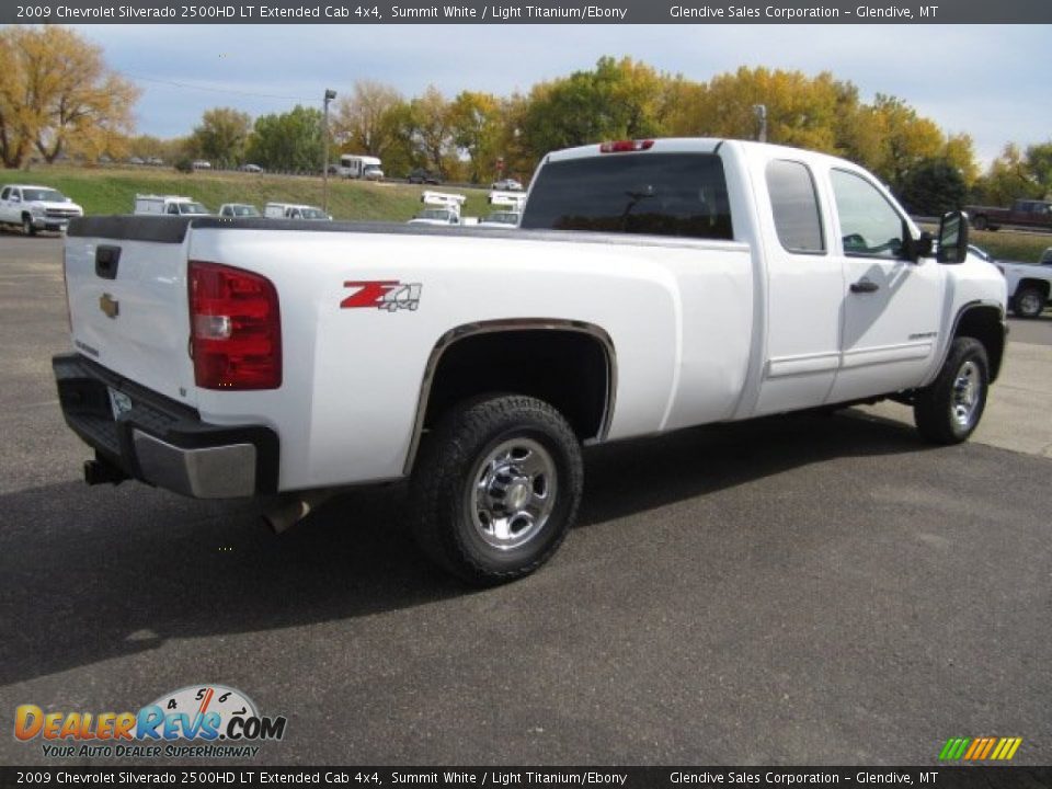 2009 Chevrolet Silverado 2500HD LT Extended Cab 4x4 Summit White / Light Titanium/Ebony Photo #3