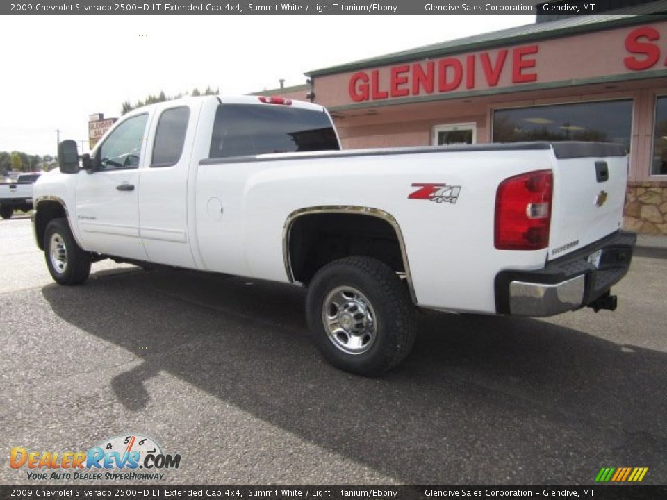 2009 Chevrolet Silverado 2500HD LT Extended Cab 4x4 Summit White / Light Titanium/Ebony Photo #4