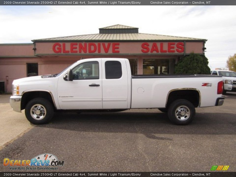 2009 Chevrolet Silverado 2500HD LT Extended Cab 4x4 Summit White / Light Titanium/Ebony Photo #5