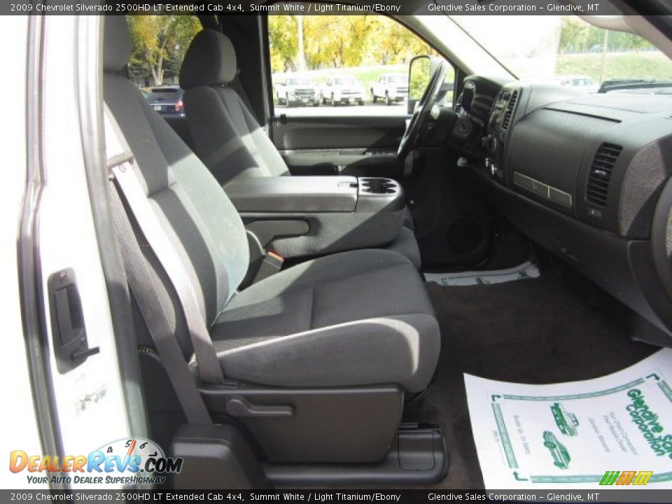 2009 Chevrolet Silverado 2500HD LT Extended Cab 4x4 Summit White / Light Titanium/Ebony Photo #7