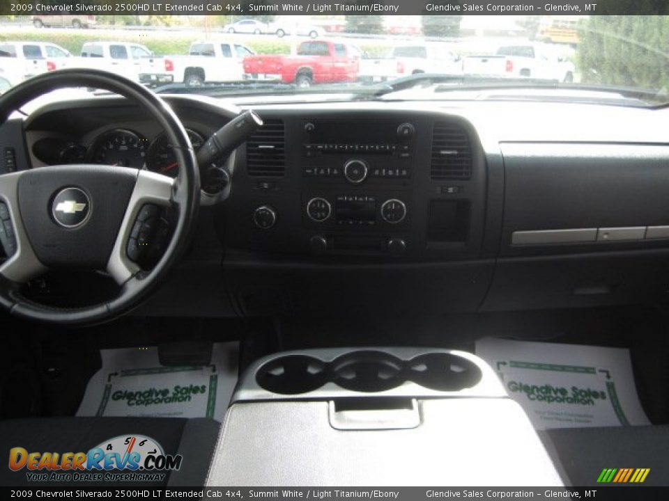 2009 Chevrolet Silverado 2500HD LT Extended Cab 4x4 Summit White / Light Titanium/Ebony Photo #9