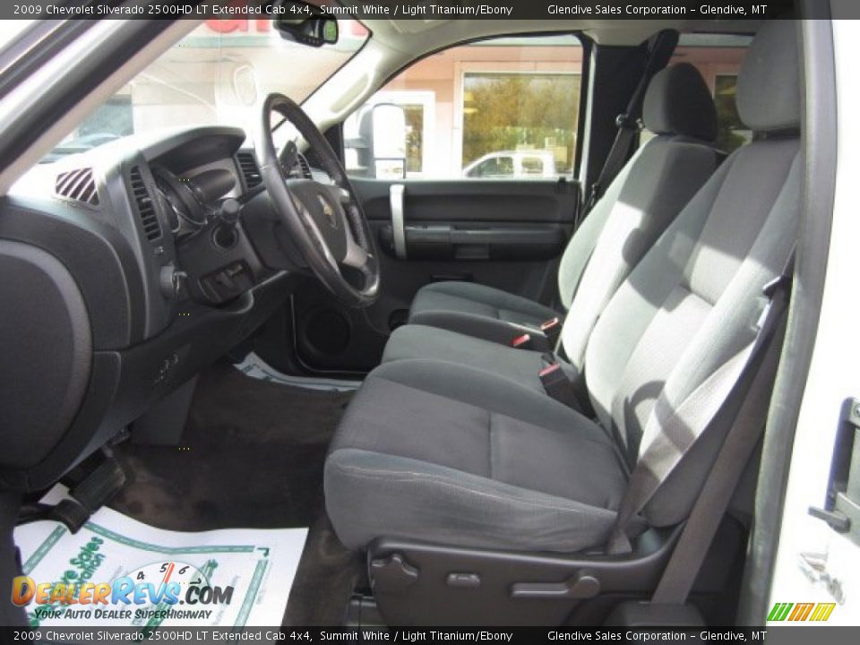 2009 Chevrolet Silverado 2500HD LT Extended Cab 4x4 Summit White / Light Titanium/Ebony Photo #10