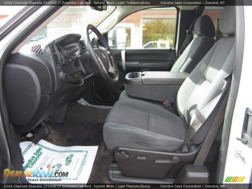 2009 Chevrolet Silverado 2500HD LT Extended Cab 4x4 Summit White / Light Titanium/Ebony Photo #11