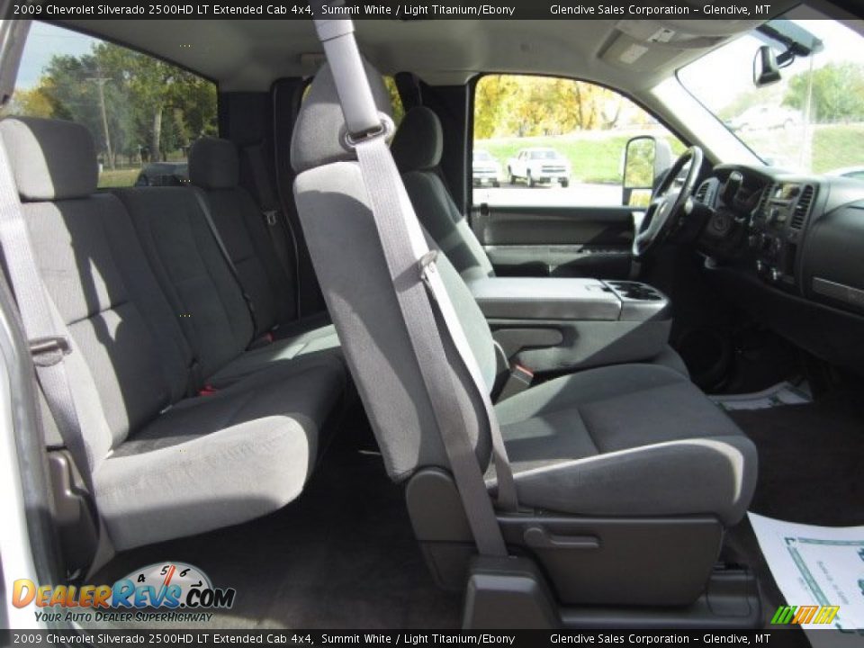 2009 Chevrolet Silverado 2500HD LT Extended Cab 4x4 Summit White / Light Titanium/Ebony Photo #12